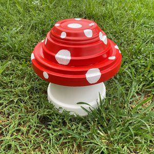 Ceramic Mushroom for Outside Decor